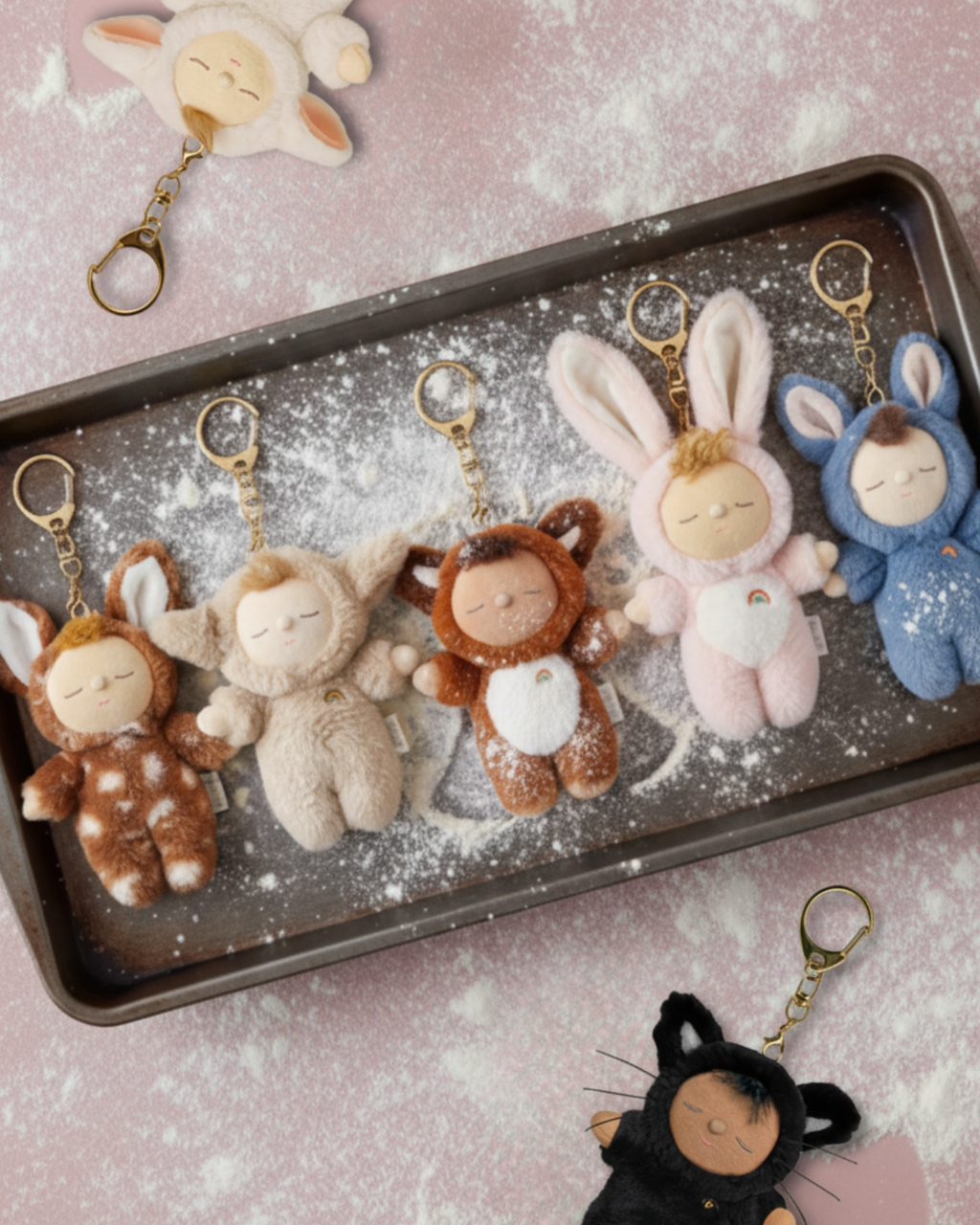 Olli Ella Cozy Bag Charm Lamby Pookie