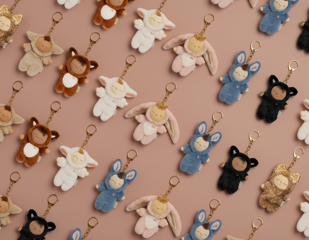 Olli Ella Cozy Bag Charm Lamby Pookie