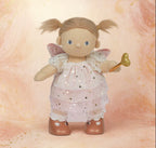 Olli Ella Dinkum Doll Fairy Willow. Fairy wearing a pink tulle dress, holding a gold wand