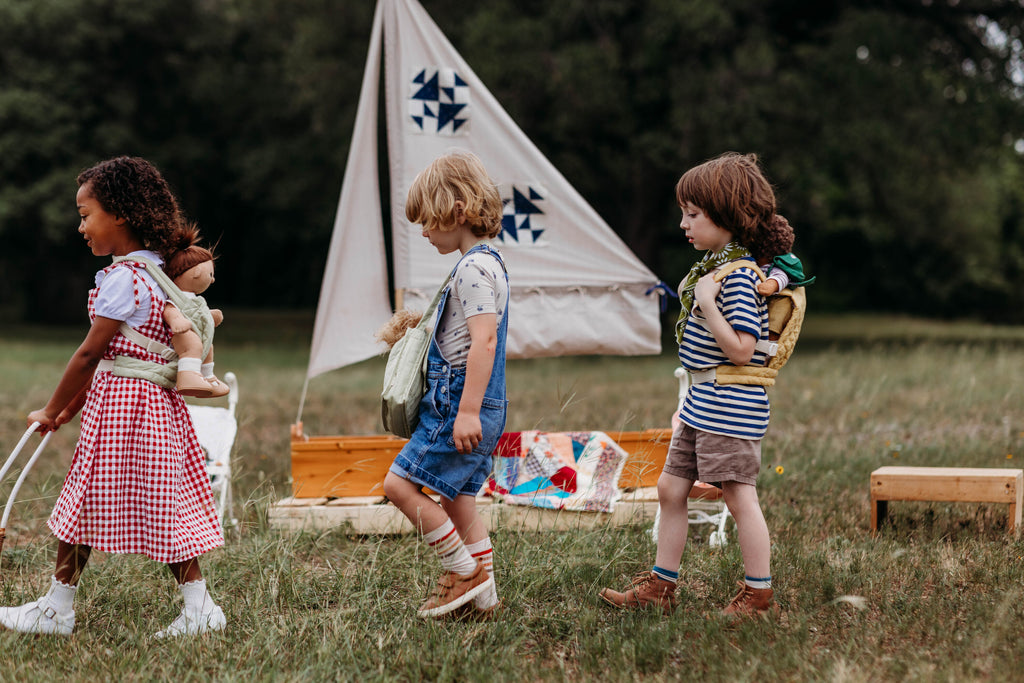 Olli Ella - Dinkum Dolls Quilted Carrier - Sage