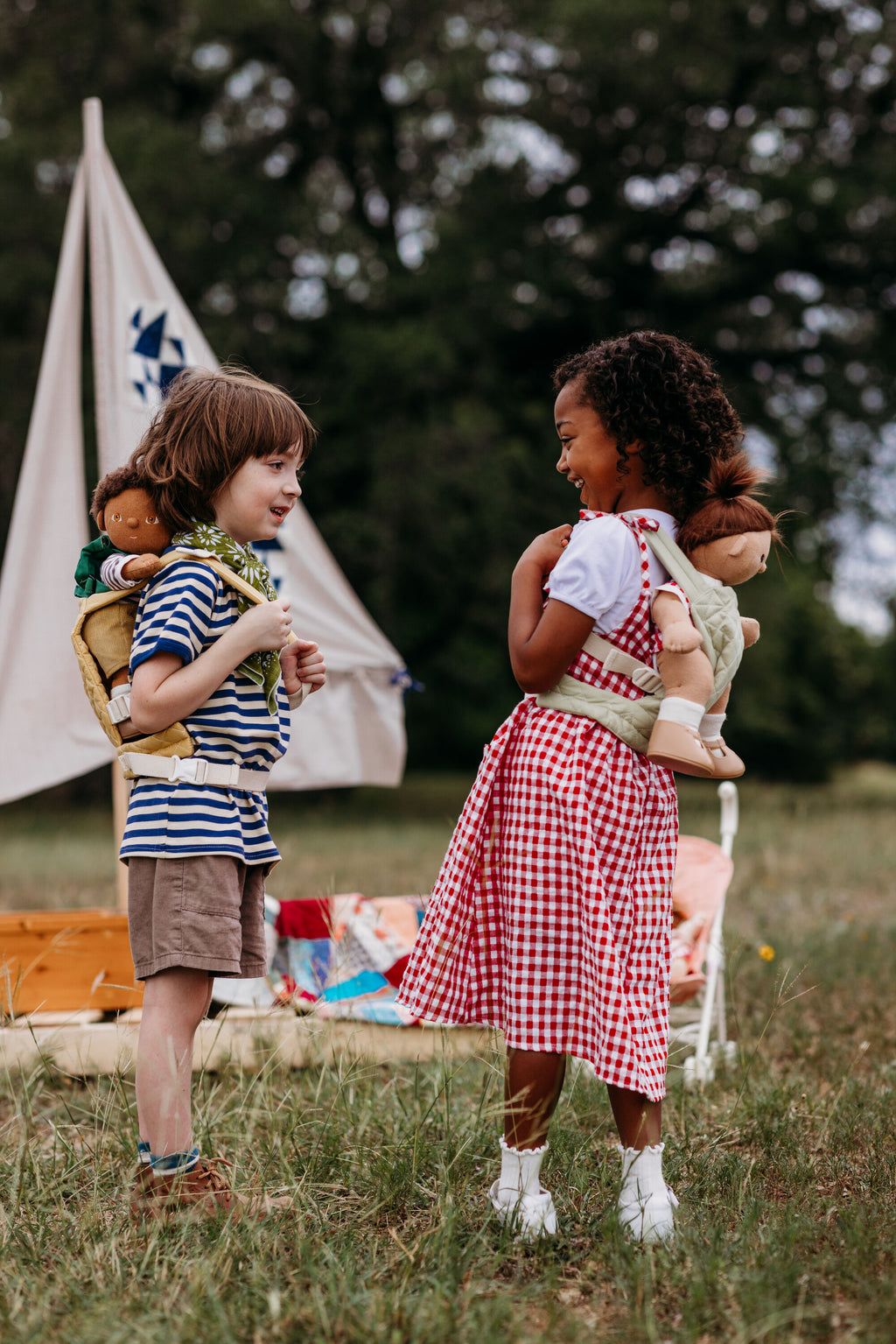 Olli Ella - Dinkum Dolls Quilted Carrier - Sage